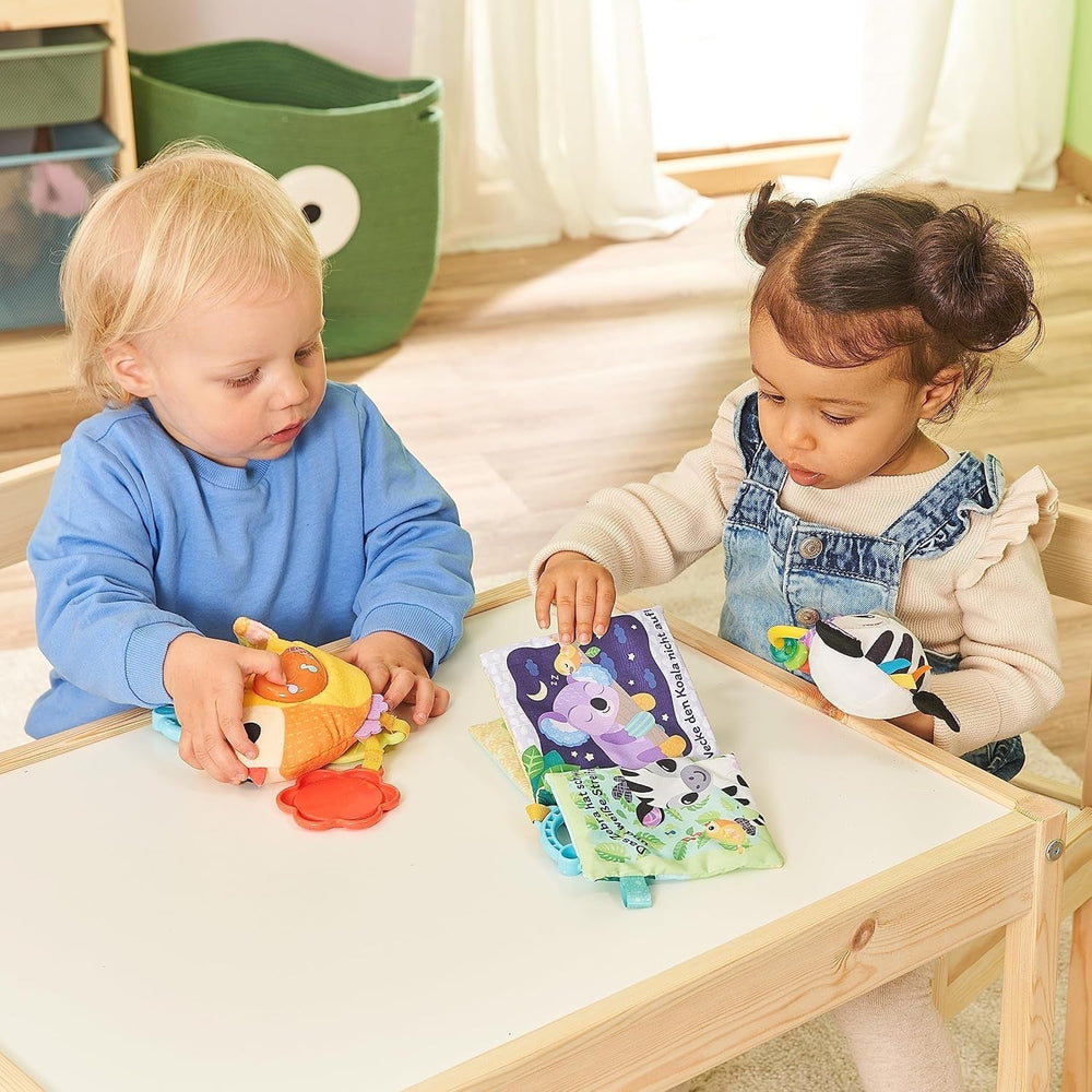 VTech Baby - Coffret Cadeau Bébé Amis des Animaux - Coffret de Jouets avec Livre en Tissu, Oiseau Chanteur et Hochet Zèbre - Pour 0-24 Mois Jouets pour Bébé Naty Shop