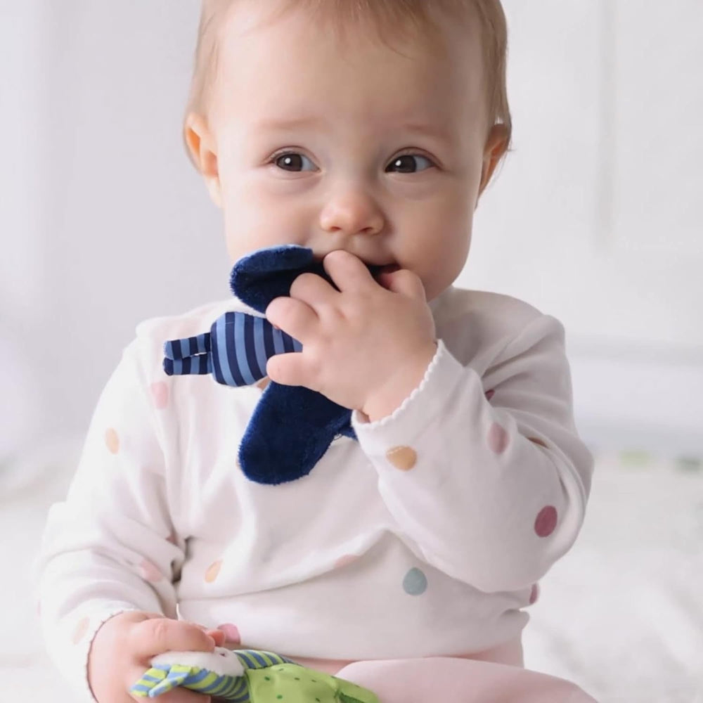 Fehn étoile de mer crépitante - jouet bébé à saisir et à jouer & jouet crépitant pour bébés et jeunes enfants à partir de 0 mois & SIGIKID 41179 jouet à saisir papillon étoiles rouges et vertes Jouets pour bébé Naty Shop