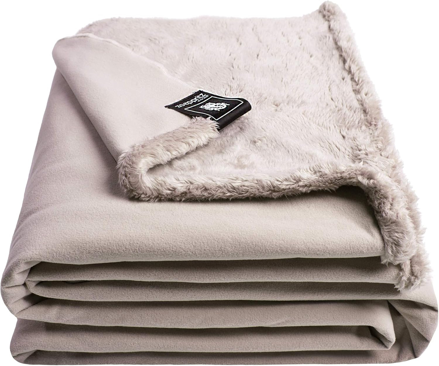 Couverture Reborn Bliss - Couverture douillette en fausse fourrure - Couverture moelleuse et luxueuse en fausse fourrure avec dos lisse - 140X190 Cm - 310 Rose - Par "Zoeppritz depuis 1828" Lits et couvertures 'zoeppritz depuis 1828' 090 Argile 180X220Cm