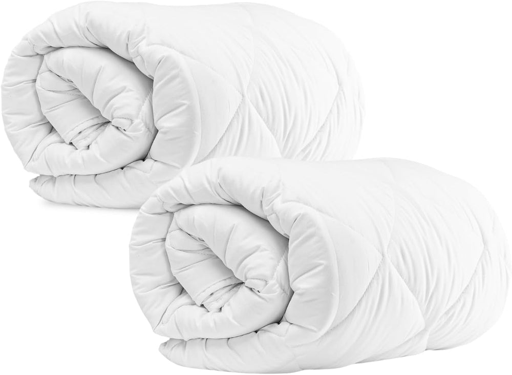 Couverture d'été Komfortec 135X200 Cm, 170Gsm, Couverture fine et légère pour l'été, couverture anti-allergique, blanc Couettes et couettes Naty Shop 135 X 200 Cm double pack Couverture toutes saisons