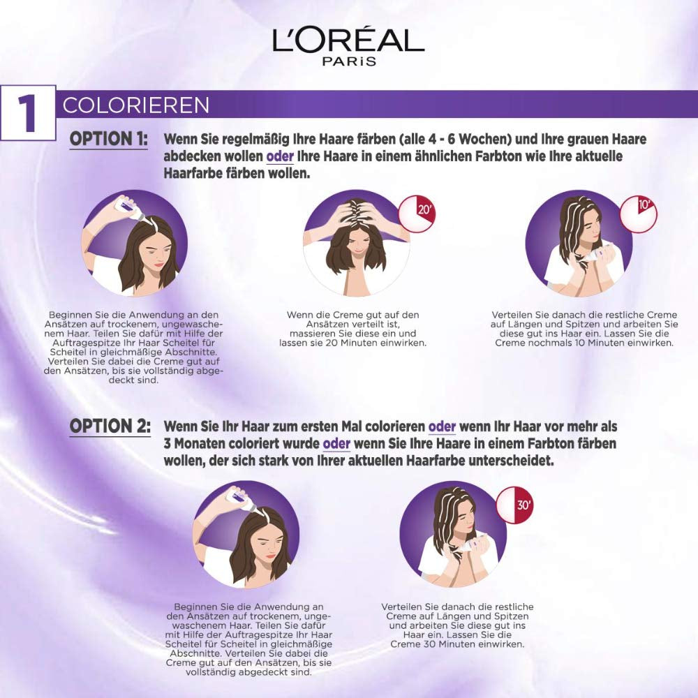 L'Oréal Paris Coloration capillaire permanente résultat couleur ultra cool, couverture 100% des cheveux gris, coffret comprenant coloration, shampoing et crème de soin, Excellence Cool Creme, N°7.11 Blond moyen ultra cool (Blond) Coloration capillaire Naty Shop