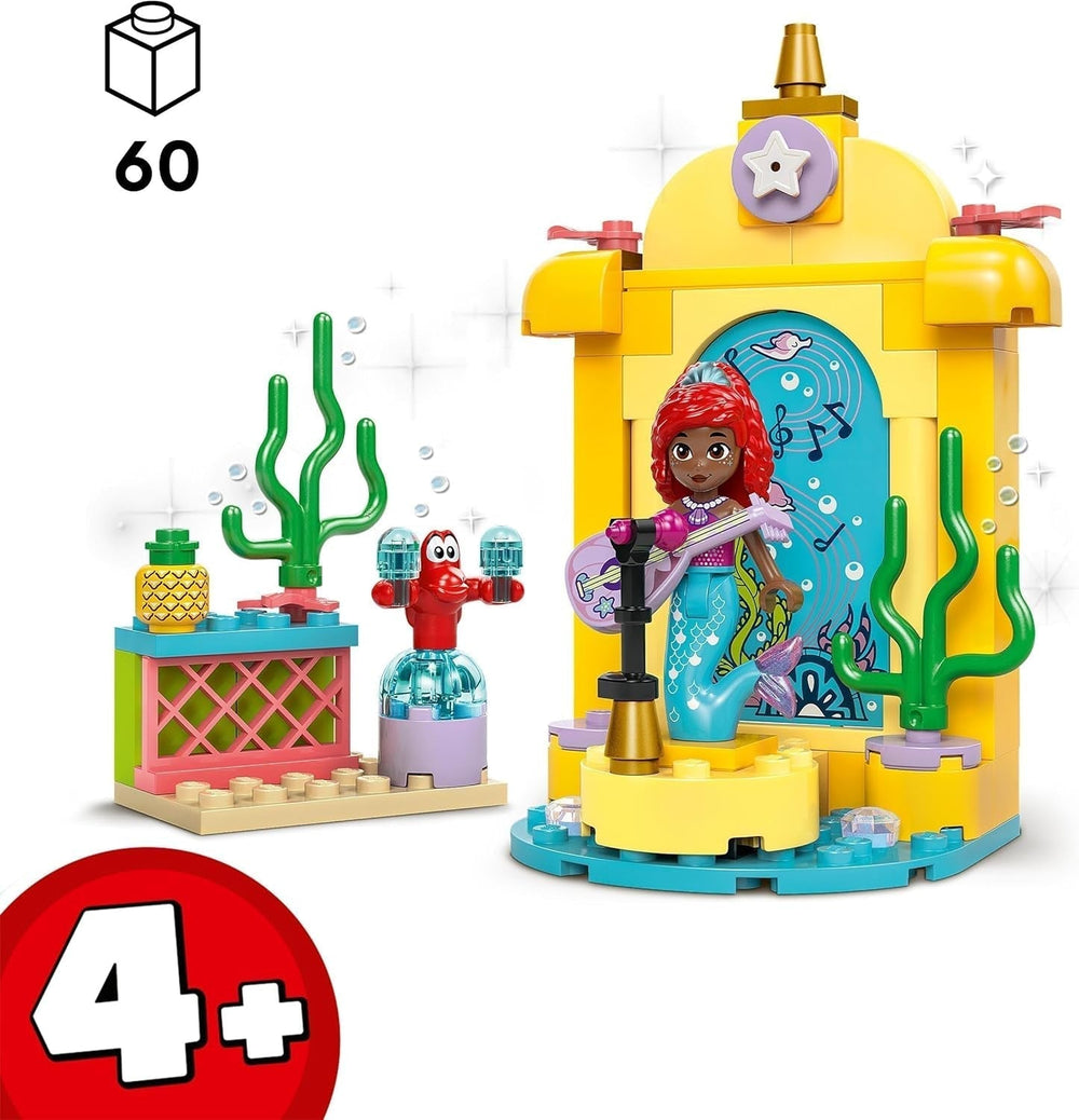 LEGO Ç€ Jouet de construction sur scène musicale de la princesse Disney Arielle pour enfants avec 2 figurines, idée cadeau pour filles et garçons à partir de 4 ans et fans de séries télévisées, jouet pour enfants 43235 Jeux de construction Beuche den LEGO-Store