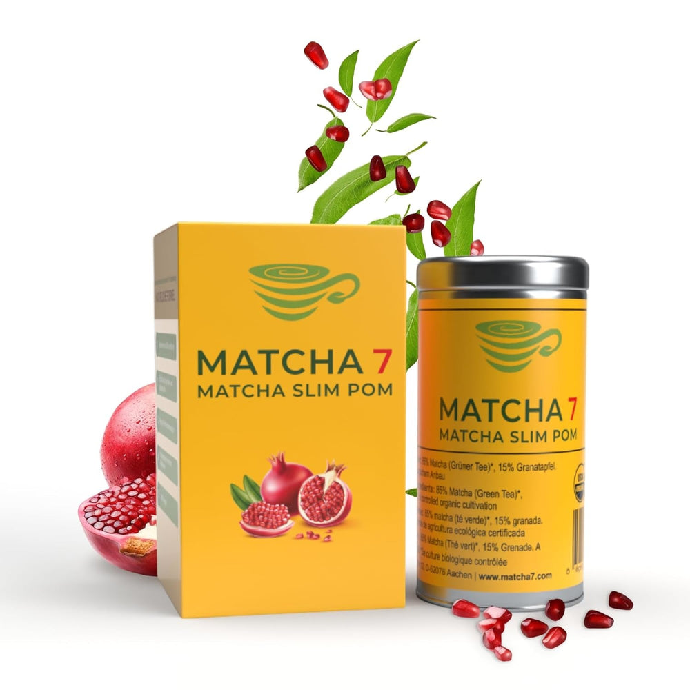 ® Ceremonial Matcha Pulbere X Rodie 100G [Susține slăbirea și metabolismul] - Ceai verde pentru un stil de viață activ și sănătos - Ceai verde fără aditivi (pur și natural)