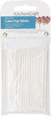 KitchenCraft Sweetly Does It CakePops Petits Cake Pops en Papier [50 Pièces] - 10 cm - Blanc - Cake Pops