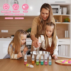 Colorant alimentaire liposoluble 7 couleurs Macaron x 12 ml, colorant alimentaire à base d'huile hautement concentré pour chocolat, colorant alimentaire pour décoration de gâteaux, muffins, pâtisserie, glaçage, fondant