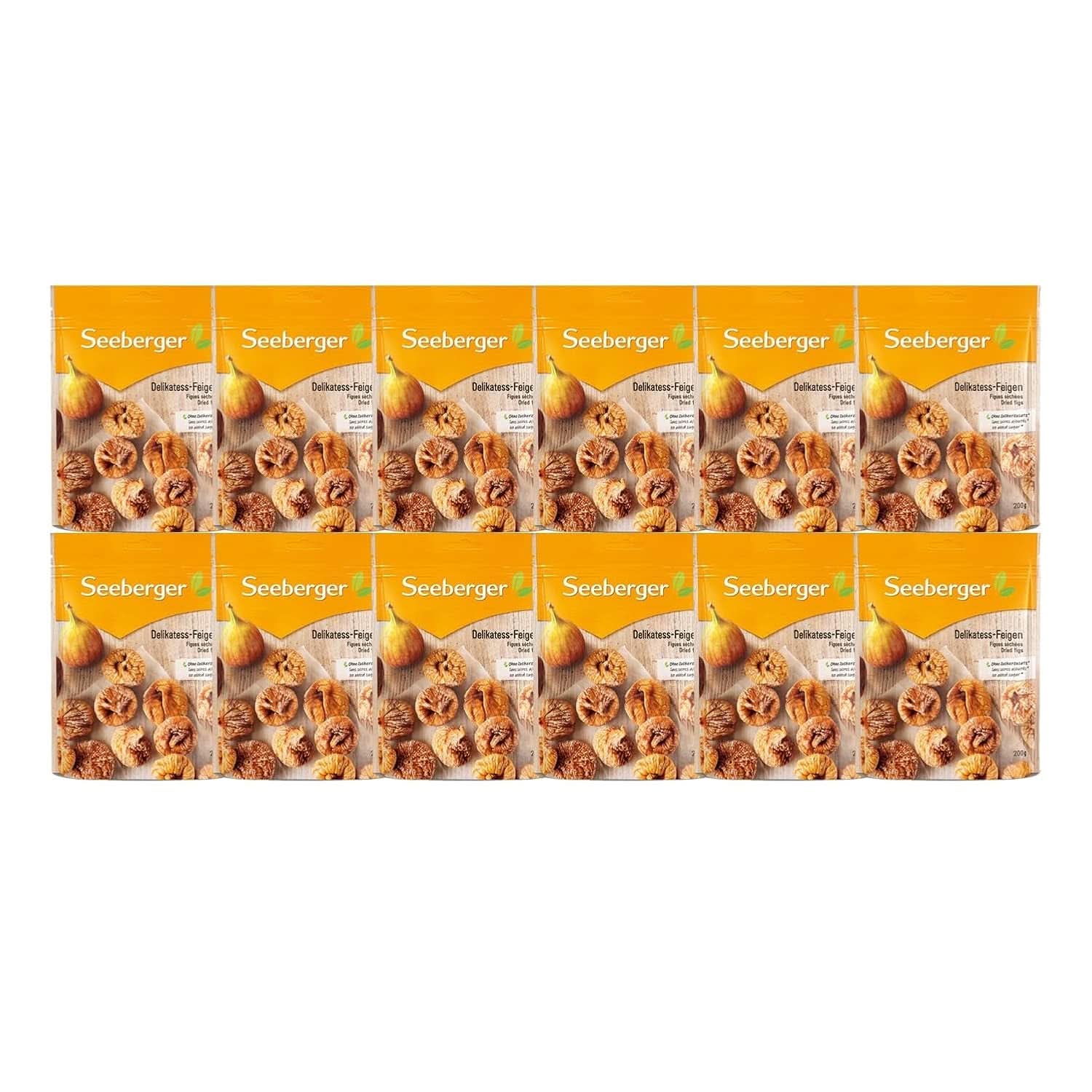Seeberger Delikatess, Figues séchées - douces comme du miel, 12 x 200 grammes Produits déshydratés Naty Shop