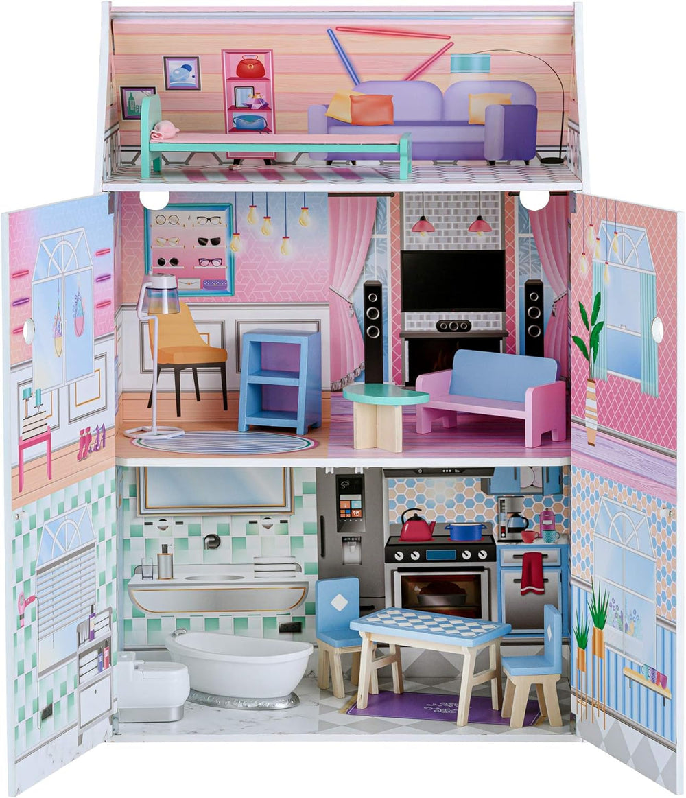 Olivias Little World Glasshouse Kids Maison de poupée 12" et 10 accessoires de poupée 3,5" Multi Td-12518D Maisons de poupées Naty Shop