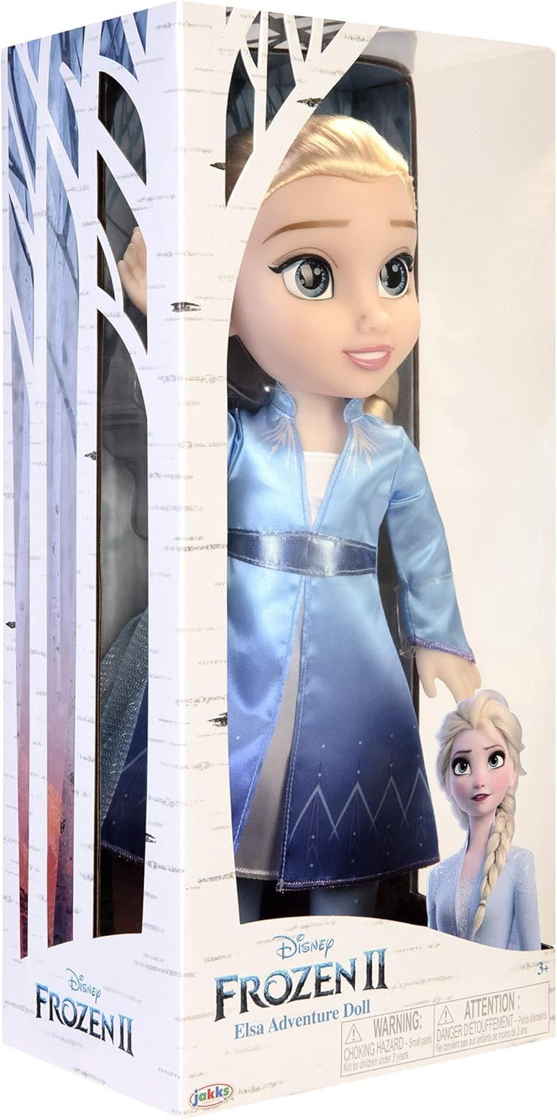 Disney Frozen 2 Elsa Travel Doll, poupée de 35 cm avec une robe inspirée du film culte, des bottes et de longs cheveux tressés pour plus de plaisir de jeu, pour les filles de 3 ans et plus