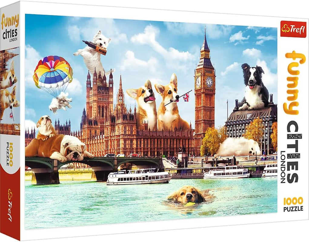 Puzzle "1000" - Portraits de chiens rigolos Puzzle Naty Shop Dogs in London