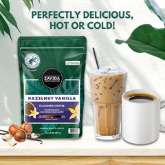 Café en grains de qualité supérieure à la vanille et aux noisettes (2 lb) par N/A