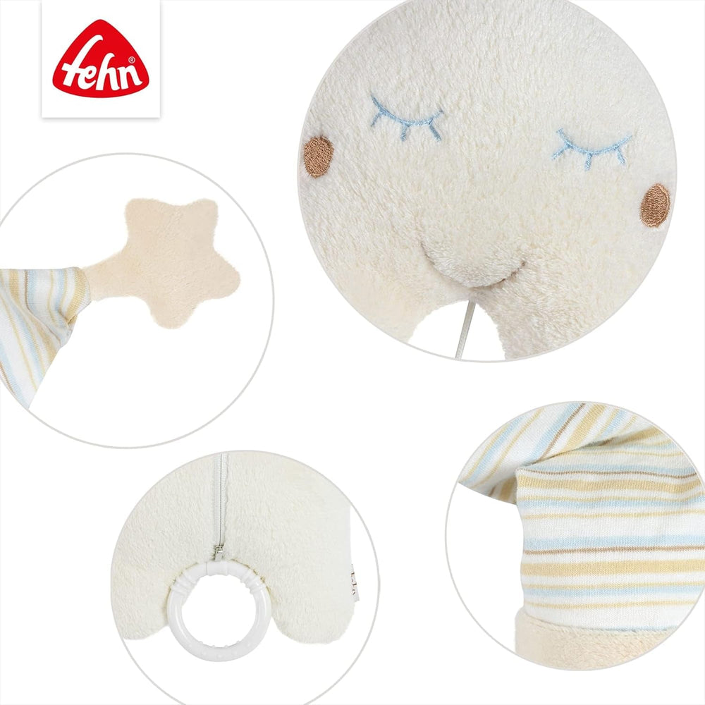 Fehn boîte à musique bébé somnifère étoile - boîte à musique avec mécanisme musical amovible à suspendre - chanson somnifère "Weißt du wieviel Sternlein stehen" - jouet pour bébés et enfants à partir de 0 mois Jouets Bebe Naty Shop