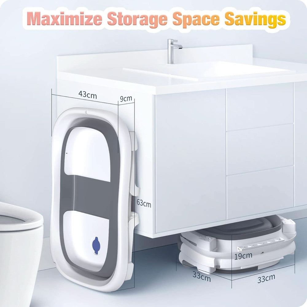 Rabb 1, baignoire portable pour nouveau-nés et petits enfants avec tapis antidérapant et trou de drainage. (Sans thermomètre) Mère et Enfant Naty Shop