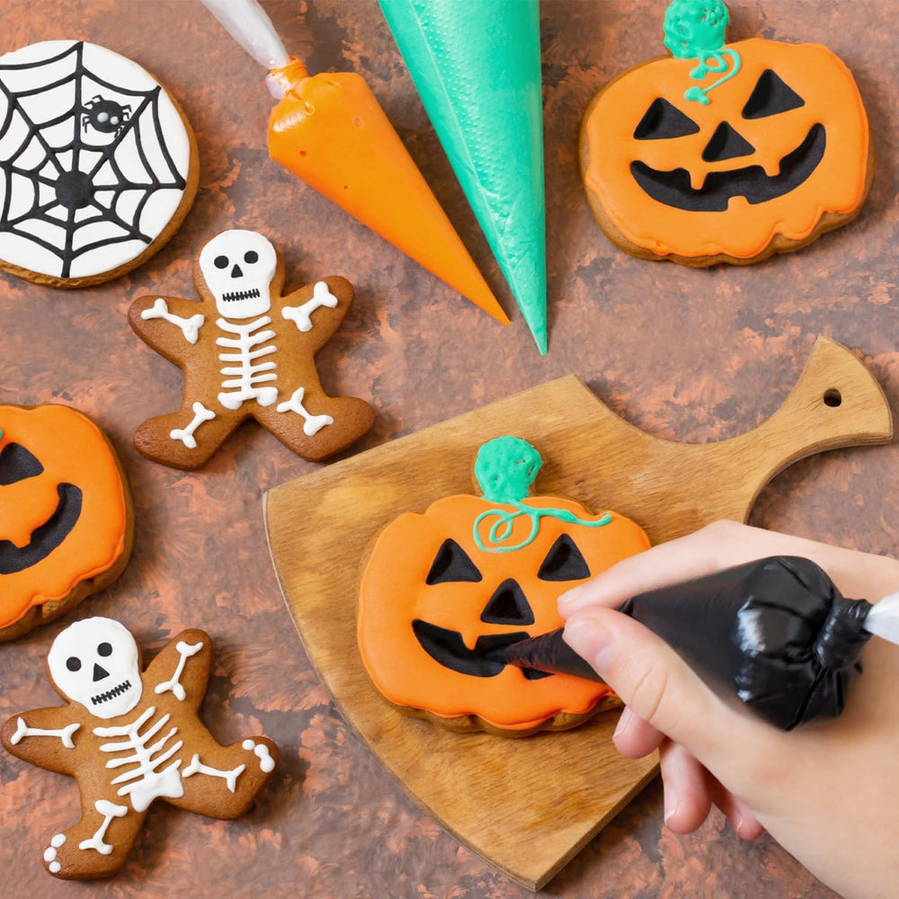 dekora - Set d'emporte-pièces Halloween pour enfants - 2 emporte-pièces en métal : Citrouille et Lilas - Emporte-pièces et emporte-pièces - Idéal pour décorer des citrouilles et des bonbons d'Halloween entre 6 et 9 cm