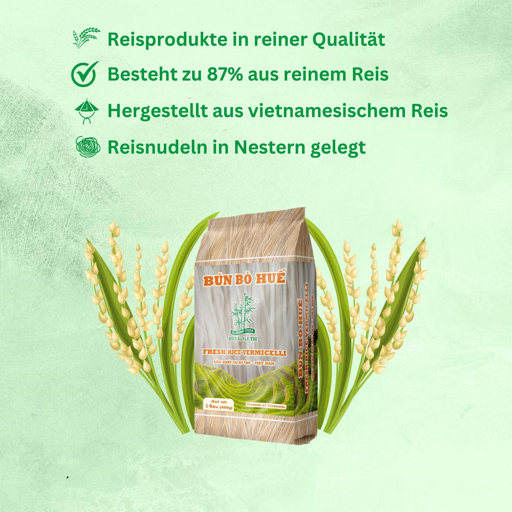 BAMBOO TREE - Nouilles de Riz Bun Bo Hue - (1 X 400 G)