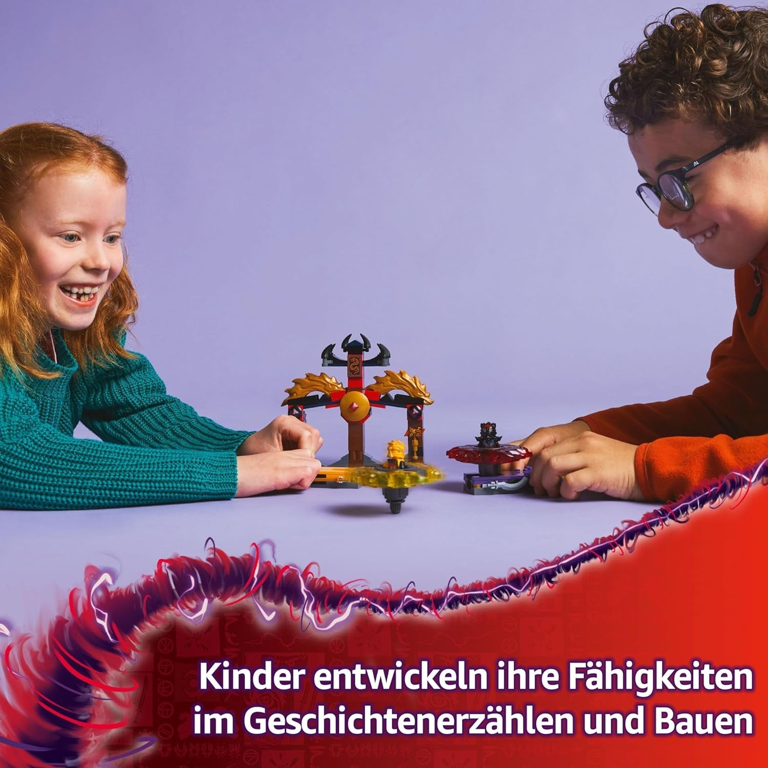 LEGO NINJAGO Drachen-Spinjitzu Battle Pack mit 2 Minifiguren - Ninja Spielzeug mit Spinner für Jungen und Mädchen ab 6 Jahren - Geschenkidee für Fans der TV-Serie Aufstieg der Drachen 71826