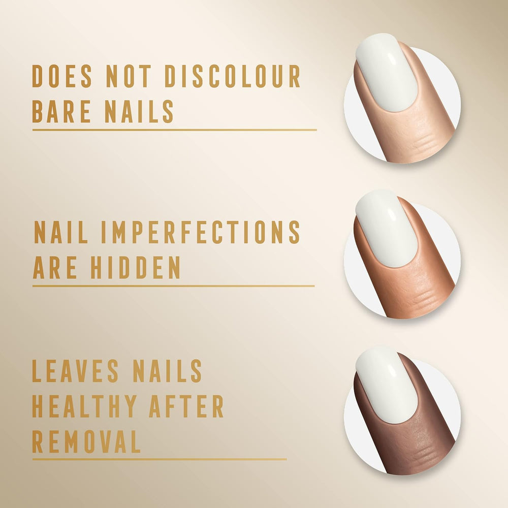 Max Factor Miracle Pure Nail Color 155 Lait de coco Vegan Vernis à ongles longue durée à séchage rapide 12 ml (lot de 2)