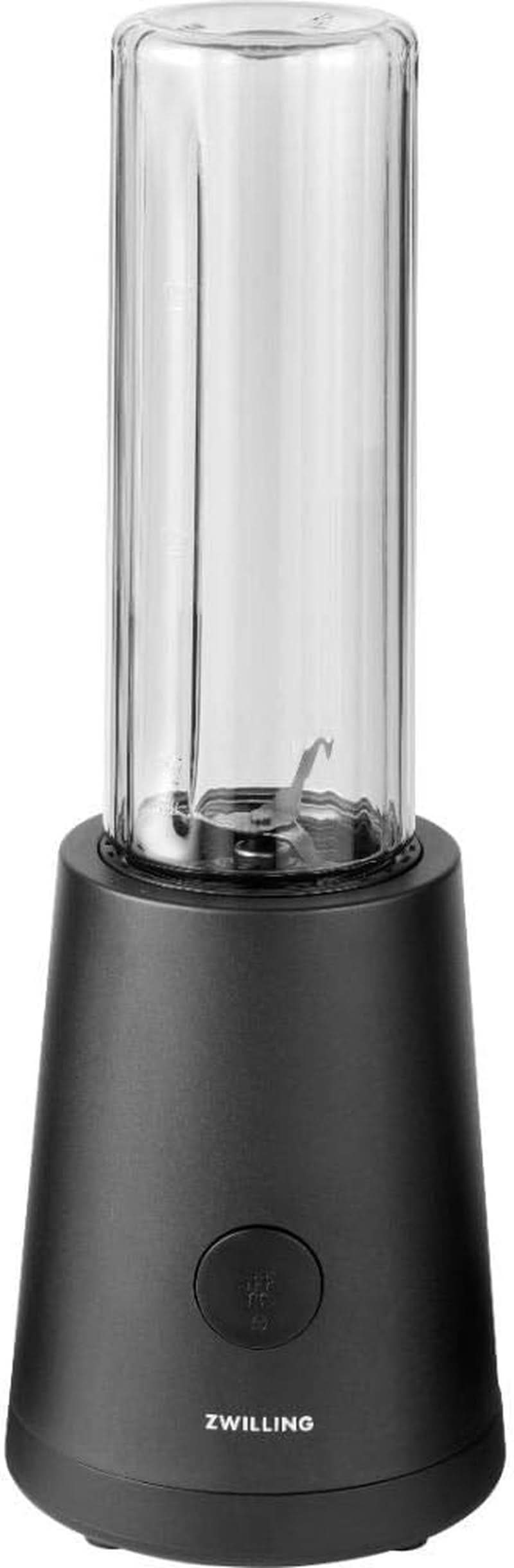 ZWILLING Batteur sur socle, Smoothie Maker, Inkl. Trinkflasche Mit Verschluss, 600 Ml, 300 Watt, Edelstahl/Kunststoff, Schwarz Kitchen Naty Shop Batteur sur socle