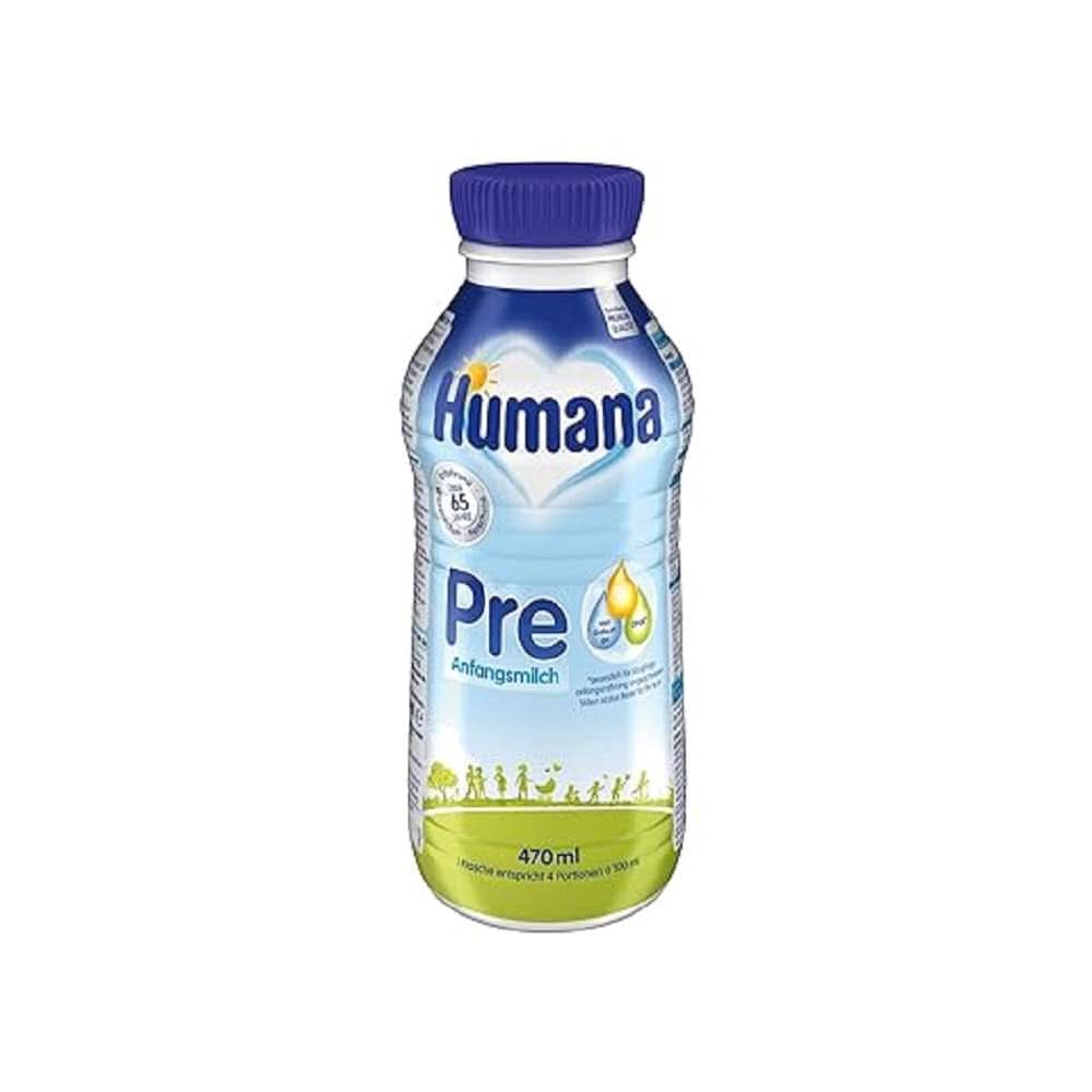 Lait Humain PRE Initial, dès la naissance, lait en poudre pour nourrissons, uniquement avec DHA et lactose, 750 g Naty Shop 470 ml Liquide