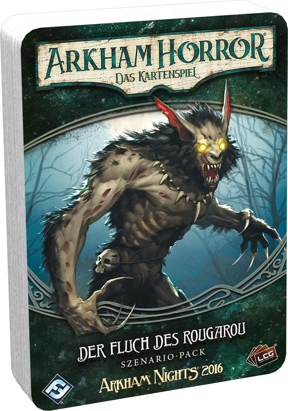 Fantasy Flight Games, Arkham Horror : LCG, jeu de base, jeu expert, jeu de cartes, 1 à 4 joueurs, à partir de 14 ans, 45 minutes et plus, allemand, multicolore, coloré