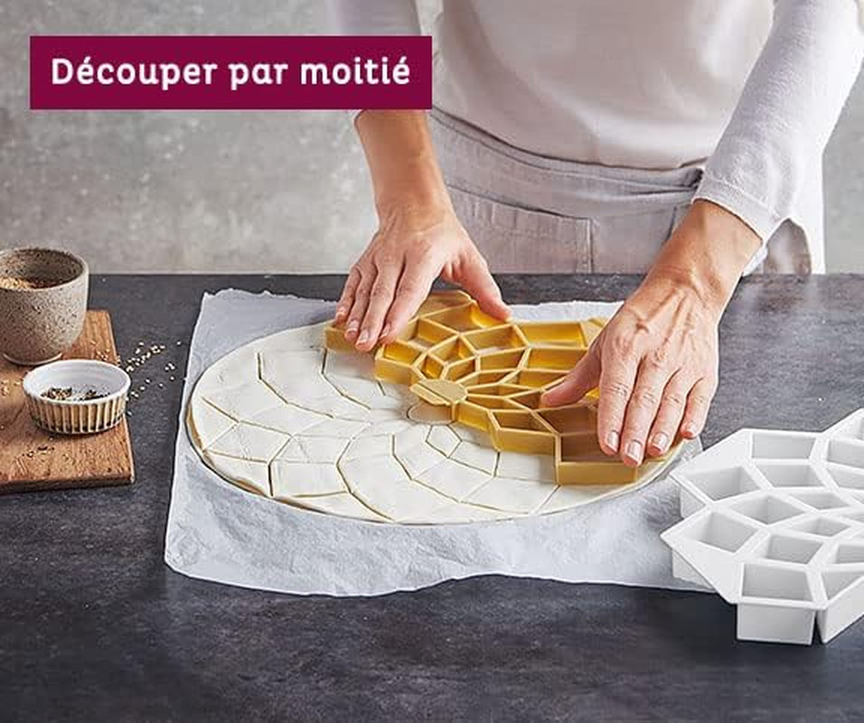 Moule à pâtisserie en forme de fleur Betty Bossi - Forme créative pour pâte feuilletée et biscuits - Rangement pratique, passe au lave-vaisselle - Collations et apéritifs parfaits