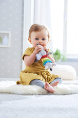 HABA 304771 - Figurine teckel hochet, jouet bébé en tissu avec moteur hochet, jouet à partir de 6 mois Jouets Bebe Naty Shop
