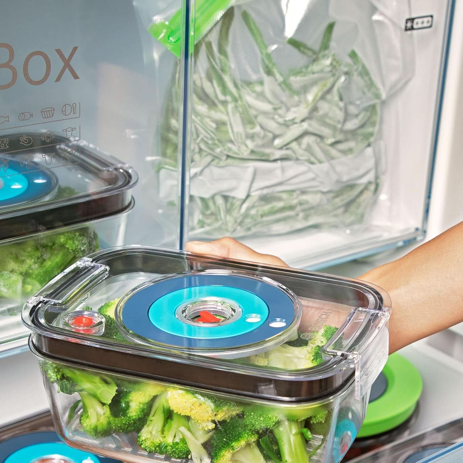 Bosch Stabmixer Ergomixx MS6CB61V1, Fonction Vakuum, Edelstahl-Mixfuß, Mix- Und Messbecher, Vakuum-Pumpe, Vakuum-Beutel, Vakuum-Frischhaltedose, 12 Stufen plus Turbo, 1000 W, Noir/Anthrazit Kitchen Naty Shop