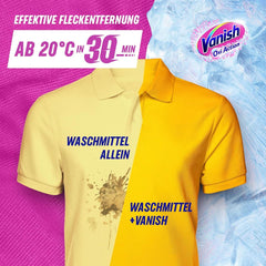 Vanish Oxi Action Powder Pink - 1,125 Kg - poudre détachante et améliorant le linge sans chlore - pour linge coloré Détergents à lessive Naty Shop