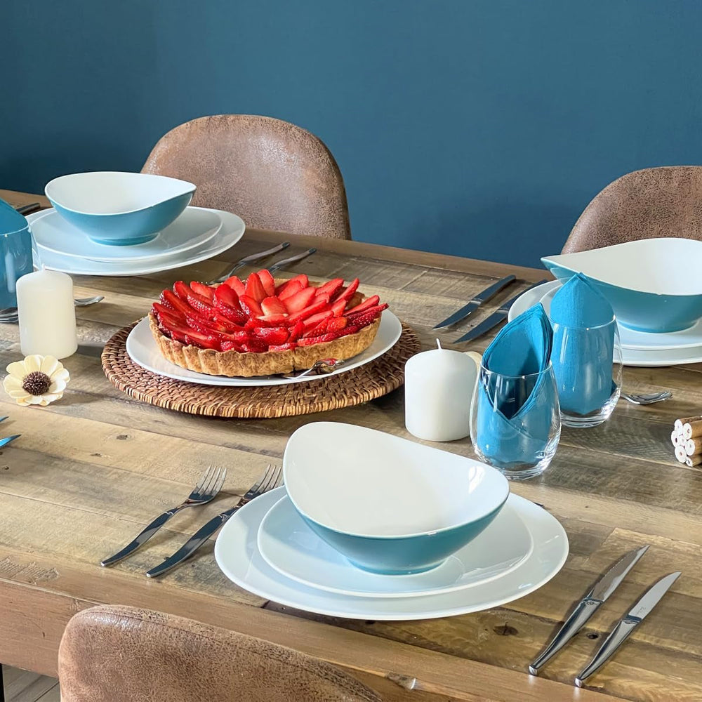 Lou Laguiole Jet - Ménagère 24 pièces, Acier Poli Cuisine Naty Shop