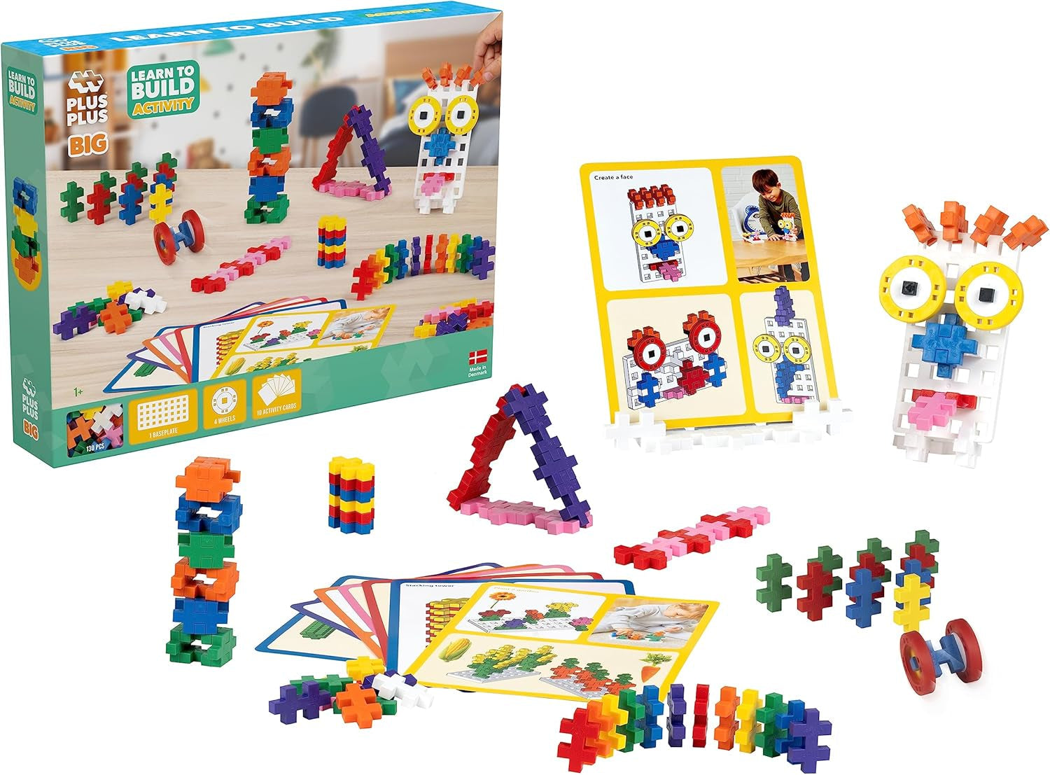 Plus-Plus 130 Kreativ Bausteine Big Aktivitäten Set