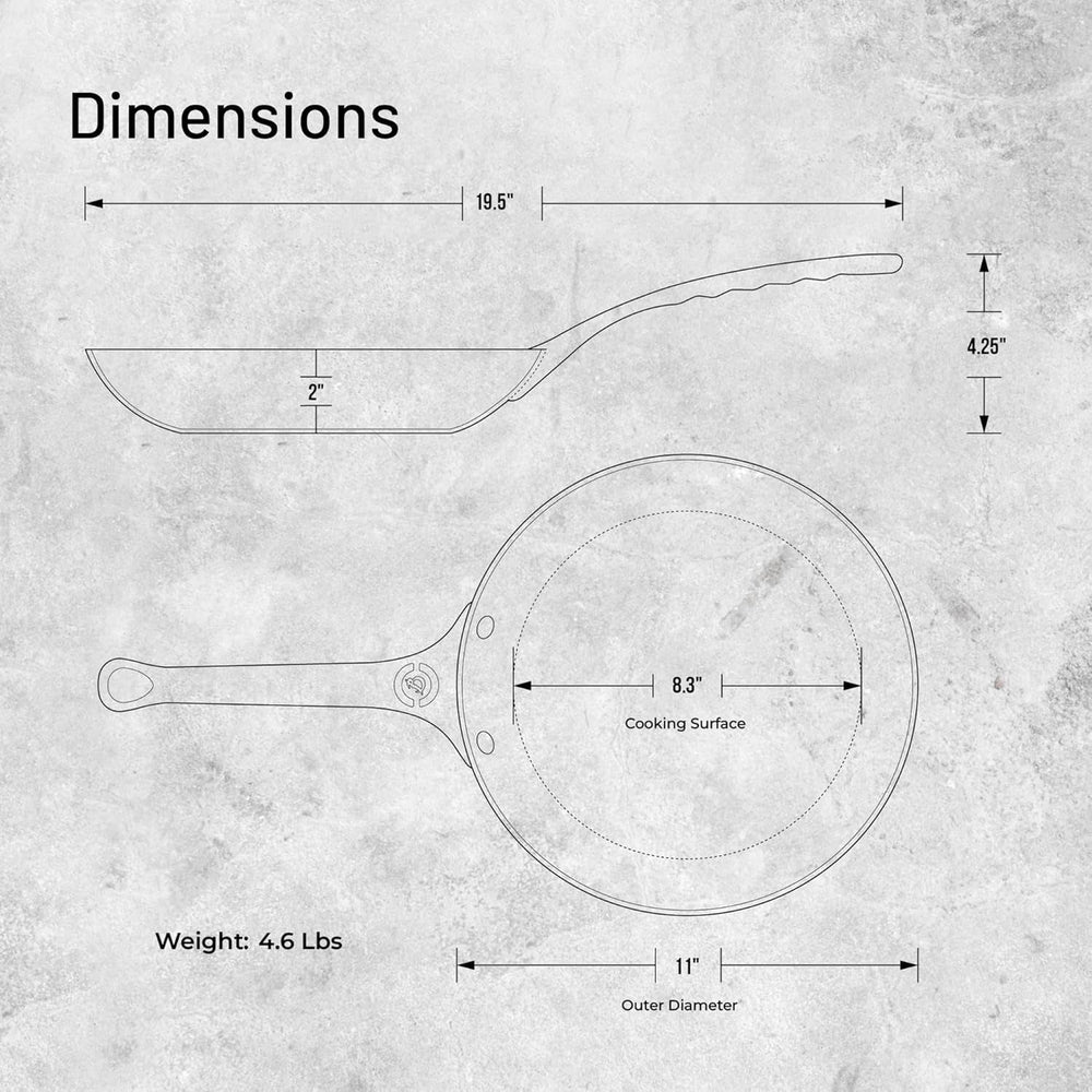 Poêle MINERAL B PRO En acier Casseroles et poêles Naty Shop