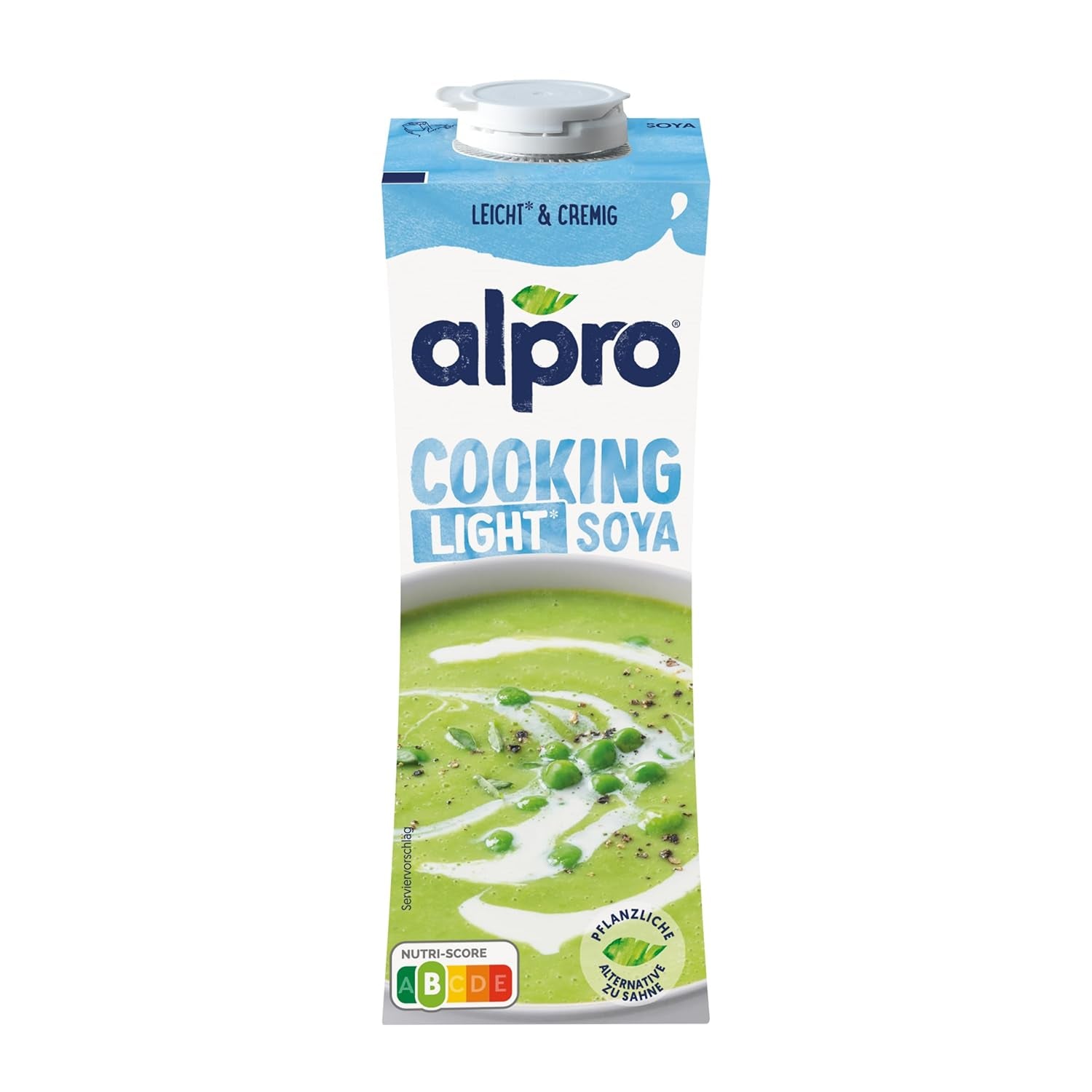 Alpro Cooking Soya – Vegan Kochcreme aus Soya au goût neutre pour plats chauds et froids – 15 x 250 ml