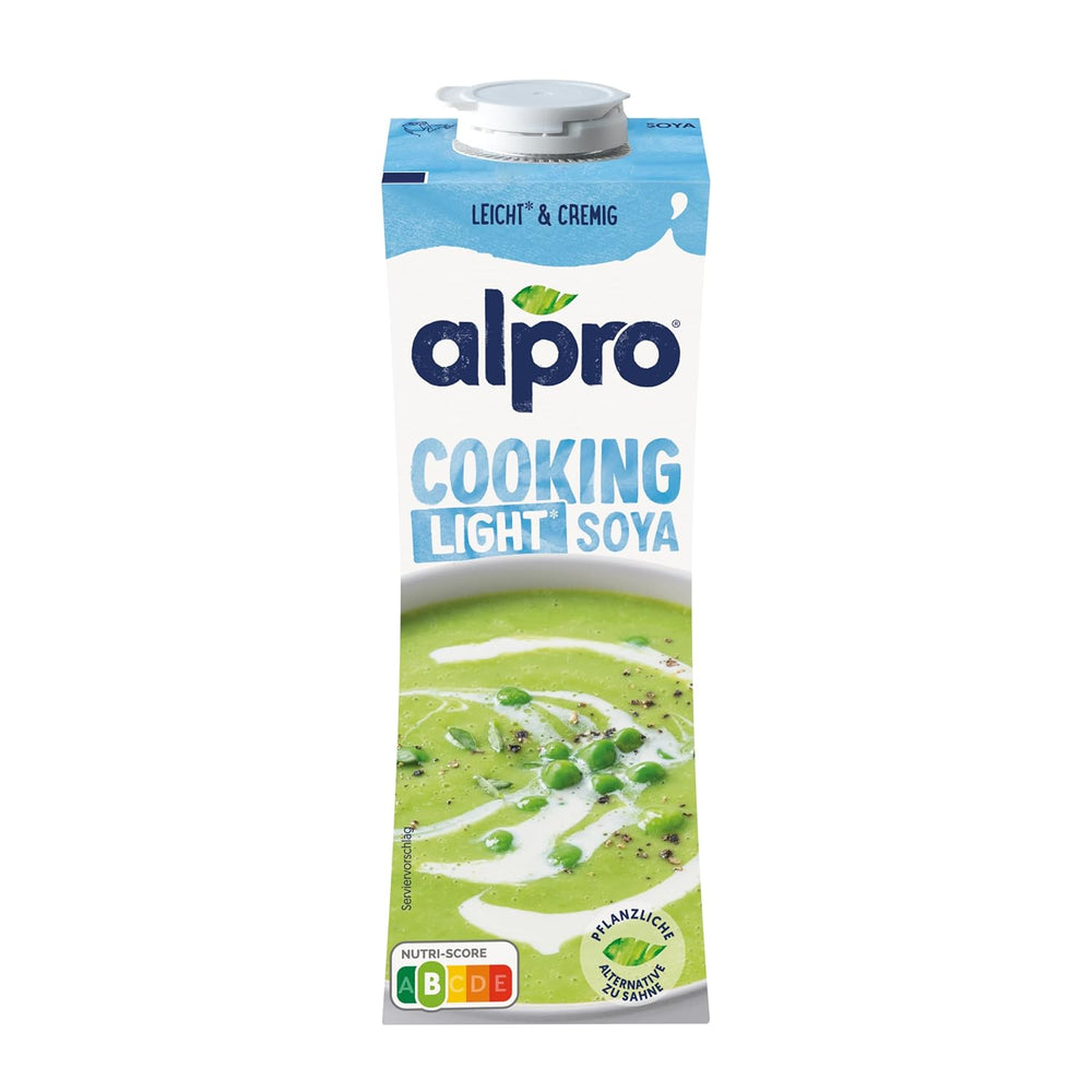 Alpro Cooking Soya – Vegan Kochcreme aus Soya au goût neutre pour plats chauds et froids – 15 x 250 ml