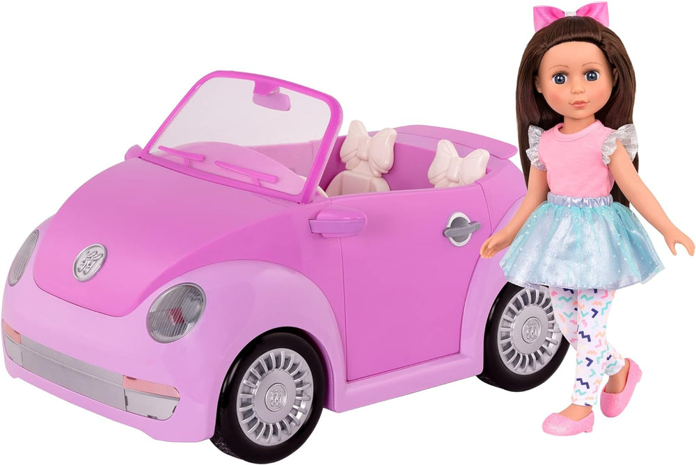 Glitter Girls - Fifer & GG Cabrio - 36 cm Puppe & Fahrzeug-Paket - Orangefarbener Oldtimer - 3 ans +