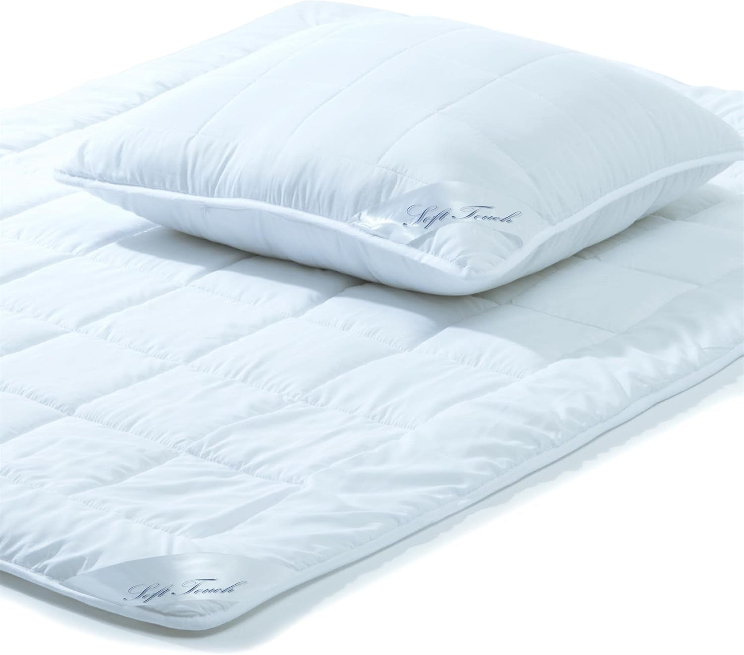 Aqua-Textil Soft Touch Parure enfant Couette 100 X 135 Cm 250G et 350G avec oreiller 40 X 60 Cm 150G Couette 4 saisons Climatisée Couettes et couettes Oeko-Tex Naty Shop 155X220 Cm + 1X 80X80 Cm toute l'année