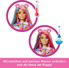 Barbie Cutie Reveal Puppe mit Accessoires, Glücksbärchis-Serie 2, Togetherness-Bärchi mit 10 Überraschungen, einschließlich Farbwechsel und Mini-Bärchi, JFV60
