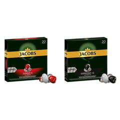 Capsules de café Lungo Classico, intensité 6 sur 12, 10 x 20 tasses & Capsules de café Espresso Ristretto, intensité 12 sur 12, 200 capsules compatibles Nespresso®*, 10 x 20 tasses