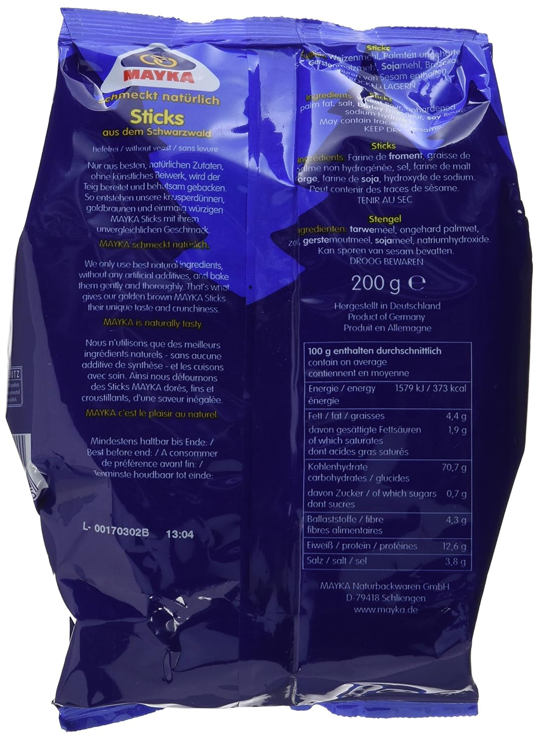 Produse de patiserie, Pachet de 6 (6 x 200 g), Ambalaj variabil