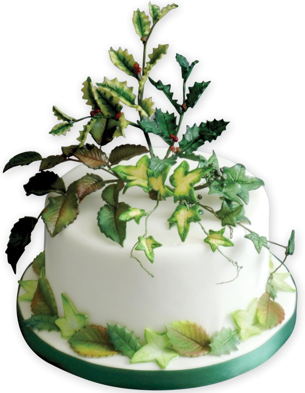 IL540 Coupe-gaufrage Lierre, Petit, Moyen et Grand, Plastique, Blanc, 3 x 3 x 4 cm