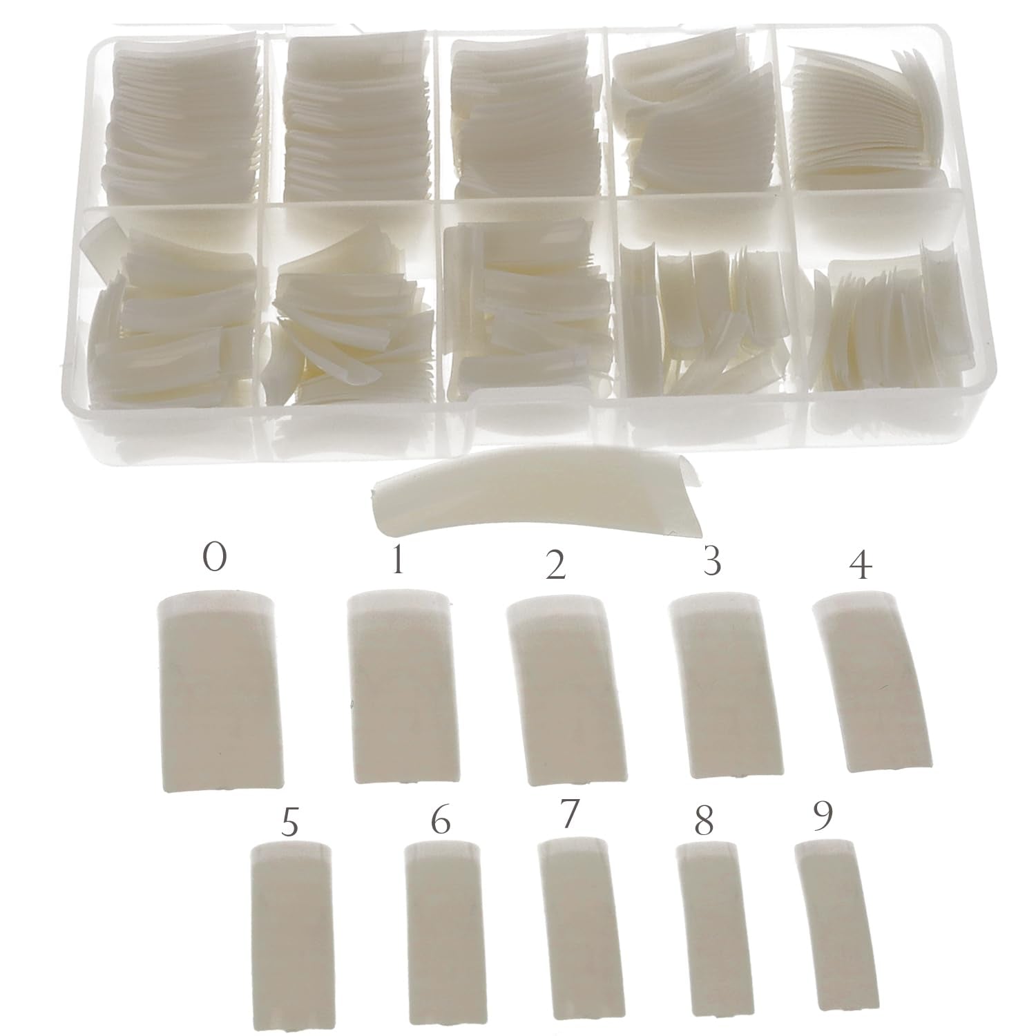 Sun Garden Nails Tipbox 500 Tips Incl. 3 Conseils Colle Conseils Nail Tips Colle - Modelage Ongles