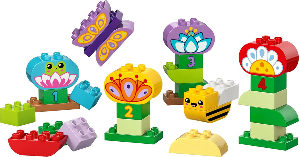 LEGO DUPLO Town Creative Flower Garden, Jucărie stivuibilă, Permite copiilor mici de la 2 ani să se joace imaginativ, Set de construcție pentru a promova dexteritatea, Jucărie educativă pentru copiii preșcolari 10444 Seturi de constructie Besuche den LEGO-Store