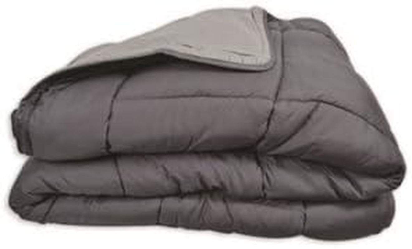 Poyet Motte Calgary housse de couette polyester acier/argent, polyester, acier/argent, 220x160x1 cm Couettes et couettes Naty Shop 200x200x1 cm