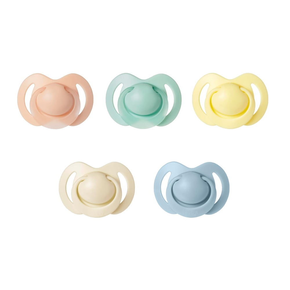 Nuby – Lot de 5 Sucettes et Sucettes Orthodontiques en Silicone Souple | 3 modèles pour le jour et la nuit | 2 modèles qui brillent dans le noir | Sans BPA | Forme semblable à un sein | Pour 18-36 mois