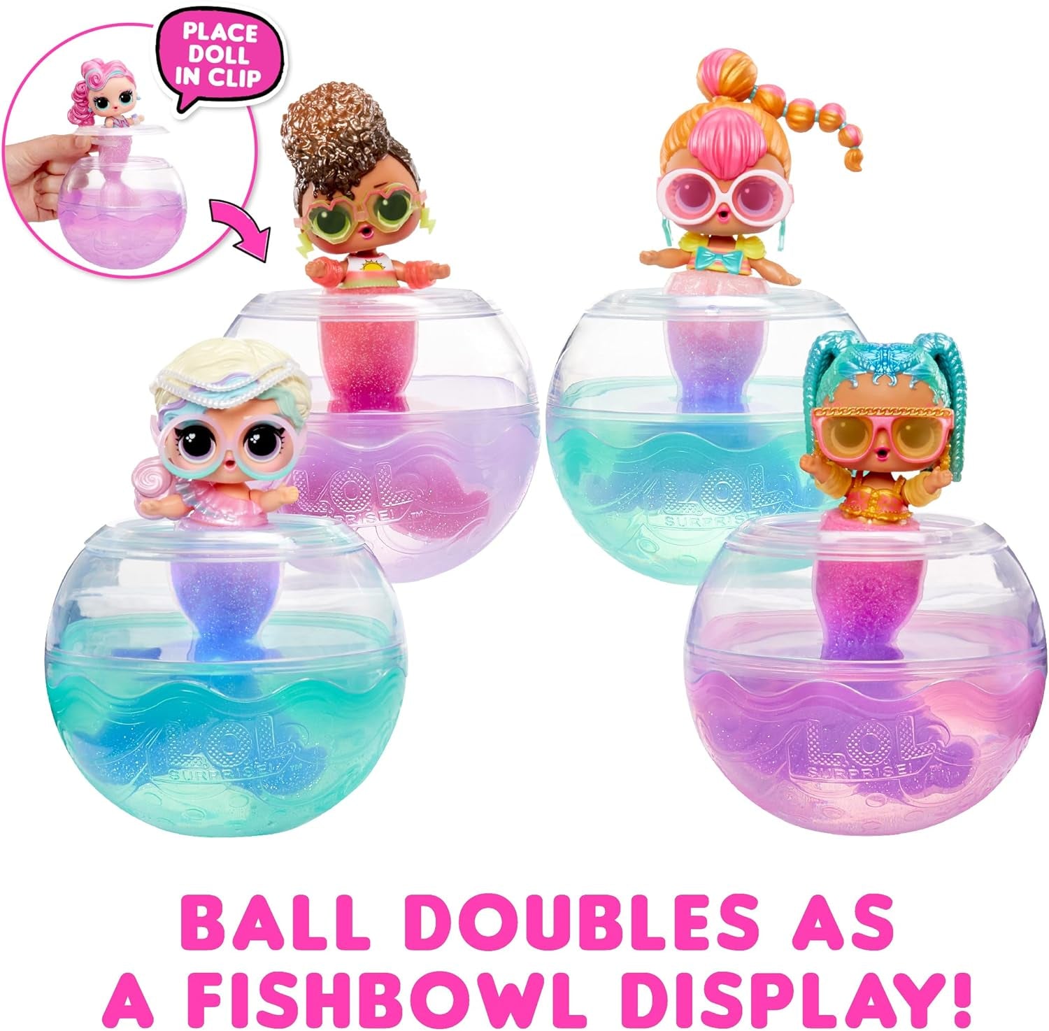 Mdr Surprise ! Mermaids Tots - Mini poupées à la mode avec queues changeantes de couleur - Convient aux collectionneurs, filles et garçons âgés de 4 ans et plus