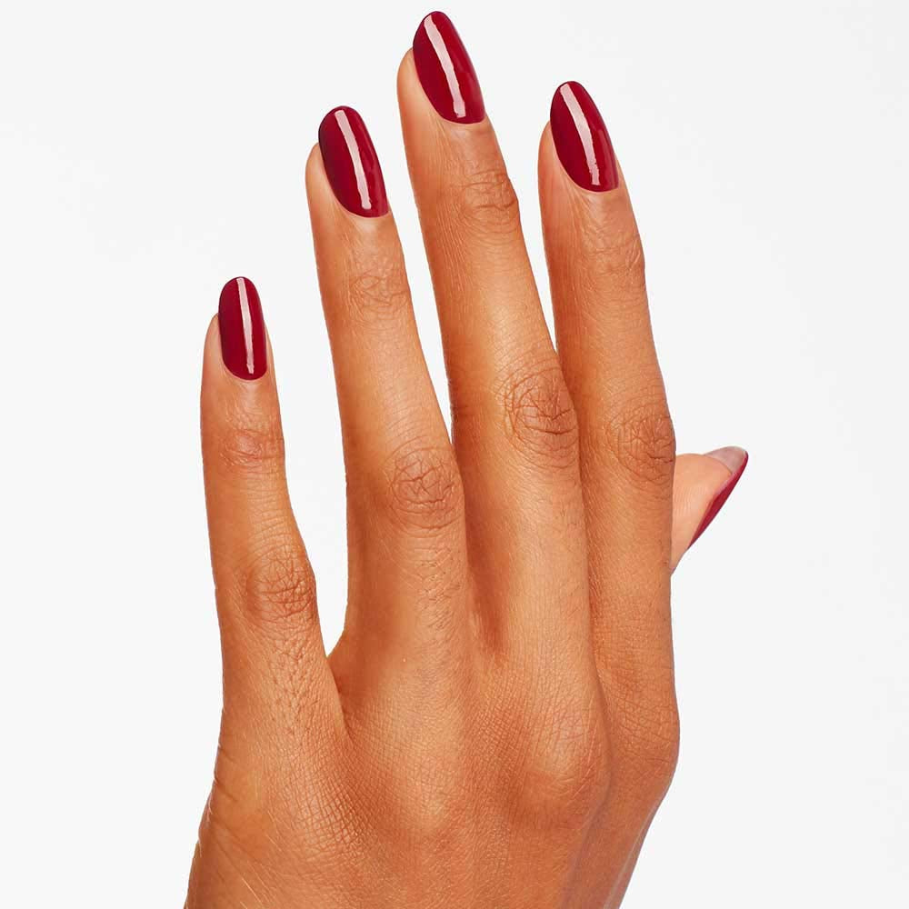 Oja OPI Nail Lacquer în nuanțe de roșu și portocaliu – Oja cu uscare rapidă, rezistentă la ciobire și de lungă durată – durează până la 7 zile – cu pensulă ProWide extra-lată