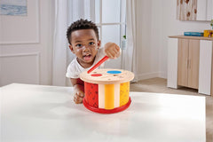 Tambour en bois double face Hape | jouet musical pour petits enfants Jucarii Bebe Naty Shop