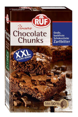 RUF, Gouttes de chocolat noir XXL pour la pâtisserie, végétaliennes, sans gluten, 100 grammes Glaçages et décoration Naty Shop Chocolat noir