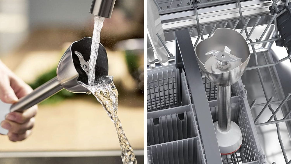 , Mélangeur Stab, Ergomaster Série 4, Moteur 800 Watts, Contrôleur de vitesse, Quattroblade Kitchen Naty Shop