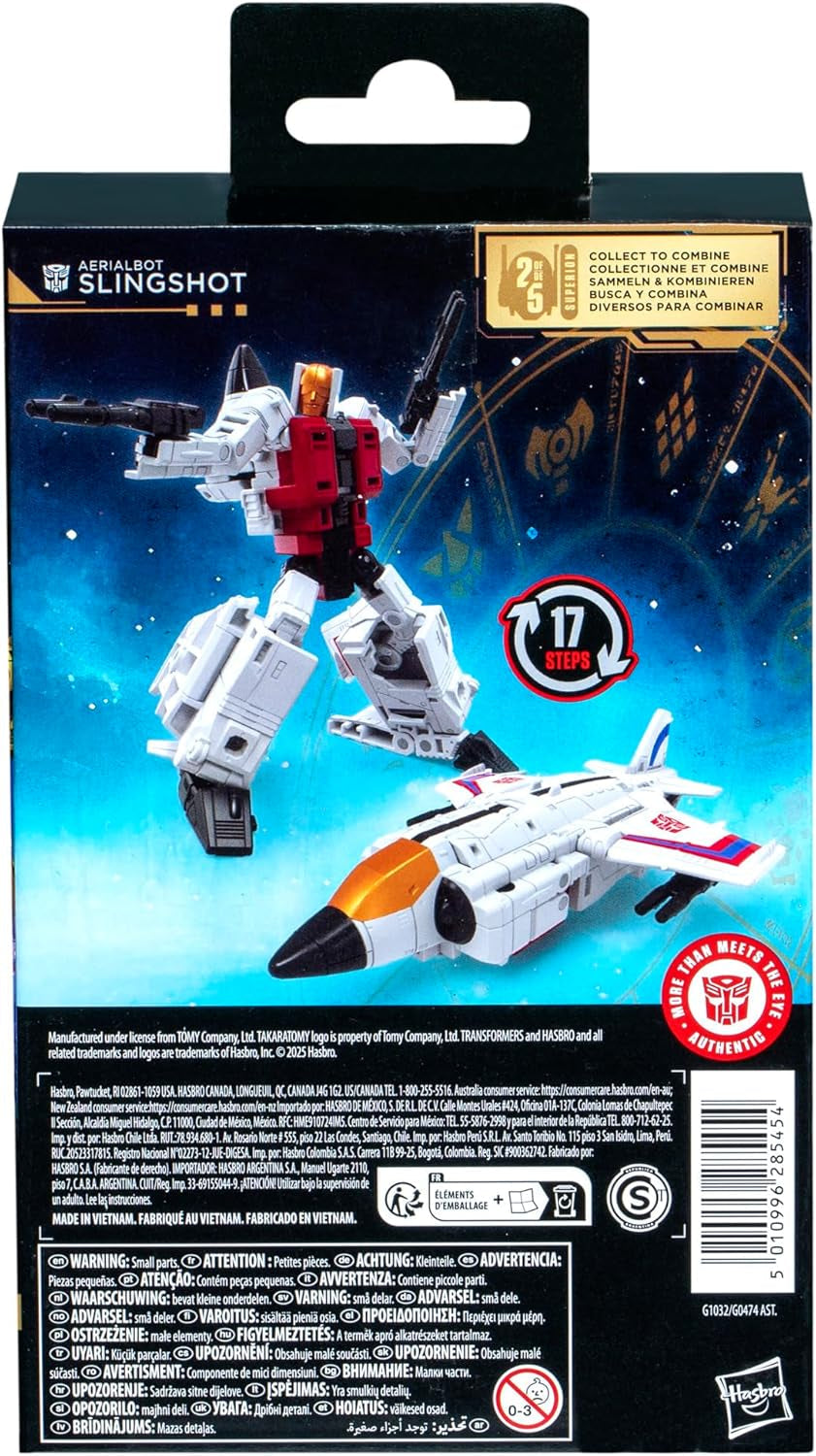 Transformers Age of the Primes Figurine d'action Aerialbot Slingshot de classe Deluxe Figurines Naty Shop