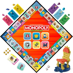 Monopoly Board Game App Banking - Version allemande, version moderne du jeu électronique classique pour les enfants à partir de 8 ans, pour 2 à 6 joueurs