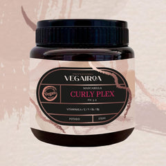 VEGAIROA - Curly Plex Mask - Masque pour boucles définies sans frisottis - Soin hydratant en profondeur - Pour cheveux bouclés ou ondulés - Produit de coiffure professionnel vegan - Masque Capillaire Naty Shop 300ml